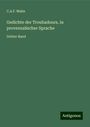 C. A. F. Mahn: Gedichte der Troubadours, in provenzalischer Sprache, Buch