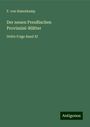 F. von Hasenkamp: Der neuen Preußischen Provinzial-Blätter, Buch