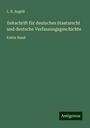 L. R. Aegidi: Zeitschrift für deutsches Staatsrecht und deutsche Verfassungsgeschichte, Buch