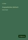 E. Behm: Geographisches Jahrbuch, Buch