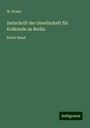 W. Koner: Zeitschrift der Gesellschaft für Erdkunde zu Berlin, Buch