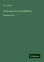 Th. Oelsner: Schlesische Provinzialblätter, Buch