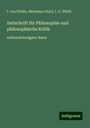 I. von Fichte: Zeitschrift für Philosophie und philosophische Kritik, Buch