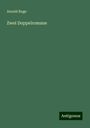 Arnold Ruge: Zwei Doppelromane, Buch