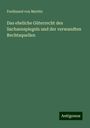 Ferdinand Von Martitz: Das eheliche Güterrecht des Sachsenspiegels und der verwandten Rechtsquellen, Buch