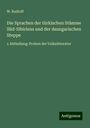 W. Radloff: Die Sprachen der türkischen Stämme Süd-Sibiriens und der dsungarischen Steppe, Buch