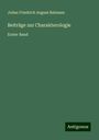 Julius Friedrich August Bahnsen: Beiträge zur Charakterologie, Buch