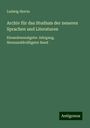 Ludwig Herrio: Archiv für das Studium der neueren Sprachen und Literaturen, Buch