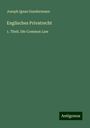 Joseph Ignaz Gundermann: Englisches Privatrecht, Buch