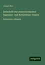 Joseph Herr: Zeitschrift des oesterreichischen Ingenieur- und Architekten-Vereins, Buch