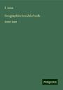 E. Behm: Geographisches Jahrbuch, Buch