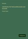 Anonym: Jahrbücher für Nationalökonomie und Statistik, Buch