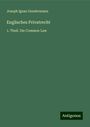 Joseph Ignaz Gundermann: Englisches Privatrecht, Buch