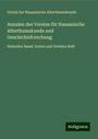 Verein fur Nassauische Alterthumskunde: Annalen des Vereins für Nassauische Alterthumskunde und Geschichtsforschung, Buch