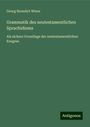 Georg Benedict Winer: Grammatik des neutestamentlichen Sprachidioms, Buch