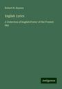 Robert H. Baynes: English Lyrics, Buch