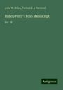 John W. Hales: Bishop Perry's Folio Manuscript, Buch