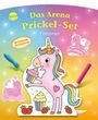 : Das Arena Prickel-Set. Einhörner, Buch