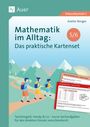 Text: "Mathematik im Alltag: Das praktische Kartenset 5/6". Illustration von Wanderern in einer Berglandschaft.