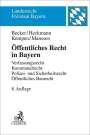 Ulrich Becker: Öffentliches Recht in Bayern, Buch