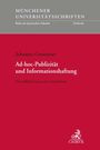 Johannes Gansmeier: Ad-hoc-Publizität und Informationshaftung, Buch