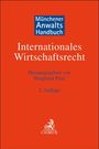 Blauer Abschnitt: "Münchener Anwaltshandbuch". Roter Hintergrund: "Internationales Wirtschaftsrecht", "2. Auflage".