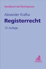 Handbuch der Rechtspraxis, Alexander Krafka, Registerrecht, 13. Auflage, mit C.H.BECK-Logo in Rot auf hellblauem Hintergrund.