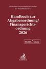 „Handbuch zur Abgabenordnung/Finanzgerichtsordnung 2026“; inkl. Zugang zu „beck-online“. Dunkelroter Hintergrund, Verlagslogo unten.