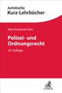 "Juristische Kurz-Lehrbücher. Max-Emanuel Geis. Polizei- und Ordnungsrecht, 18. Auflage." Oben rot, unten weiß. Logo unten.