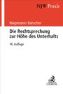 Titel: Die Rechtsprechung zur Höhe des Unterhalts. Autoren: Niepmann/Kerscher. 16. Auflage. Oben: rot, unten: weiß.