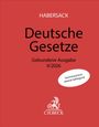 HABERSACK, Deutsche Gesetze, Gebundene Ausgabe II/2026. Sachverzeichnis separat beiliegend. Roter Hintergrund mit Logo.
