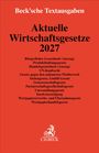 Beck’sche Textausgaben, Aktuelle Wirtschaftsgesetze 2027. Liste von Gesetzen wie BGB, Produkthaftung, HGB, UN-Kaufrecht. C.H.BECK Logo.