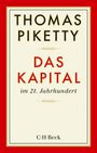 Text: "THOMAS PIKETTY", "DAS KAPITAL", "im 21. Jahrhundert", "C.H.Beck". Einfaches, elegantes Buchcover.
