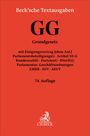 "Beck’sche Textausgaben" und "GG Grundgesetz" in schwarzem Text auf rotem Hintergrund, darunter das C.H.BECK Logo.