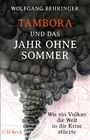 Buchtitel: "Tambora und das Jahr ohne Sommer". Darunter: "Wie ein Vulkan die Welt in die Krise stürzte". Hintergrund: Vulkanrauch.