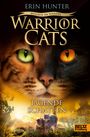 "ERIN HUNTER, WOLKEN IM WANDEL, WARRIOR CATS, JAGENDE SCHATTEN." Eine Katze mit zwei unterschiedlich farbigen Augen.