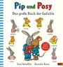 "Mit 24 großen Klappen"; "Pip und Posy"; "Das große Buch der Gefühle"; Illustrationen von bunten Tieren, die Emotionen zeigen.