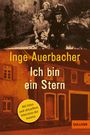"Inge Auerbacher: Ich bin ein Stern" steht über einem alten Foto von Menschen und einem Gebäude. Gelber Sticker: „Mit Fotos und aktuellem Interview der Autorin“. Unten rechts: GULLIVER.