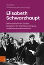 "Elisabeth Schwarzhaupt: Lebensbericht der Juristin, Kämpferin für Gleichberechtigung und ersten Bundesministerin." Über einem historischen Foto von einer Frau in einer Versammlung.