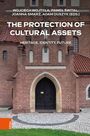 Texte: "WOJCIECH WOJTYŁA, PAWEŁ ŚWITAL, JOANNA SMARZ, ADAM DUSZYK (EDS.)", "THE PROTECTION OF CULTURAL ASSETS", "HERITAGE, IDENTITY, FUTURE". Historisches Gebäude mit Backsteinmauern und Bogentür.