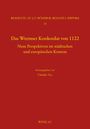 Titel: "Das Wormser Konkordat von 1122". Herausgegeben von Claudia Zey. Roter Hintergrund, gelbe Schrift.