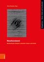Nina Noeske (Hg.), Nowhereland, Musikalische Utopien zwischen Vision und Kritik. Rotes Design, abstrakte Grafik.