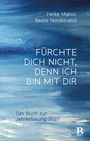 Ein Buchcover mit blauen, abstrakten Pinselstrichen. Texte: "Heike Malisic, Beate Nordstrand. Fürchte dich nicht, denn ich bin mit dir. Das Buch zur Jahreslosung 2027." Unten, ein stilisiertes "B".