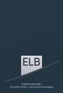 Text: "ELB", "ELBERFELDER BIBEL", "Die große Studien- und Kommentarausgabe". Dunkelblauer Hintergrund mit schlichtem Design.
