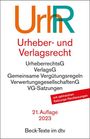 : Urheber- und Verlagsrecht, Buch