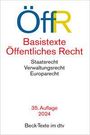 : Basistexte Öffentliches Recht, Buch