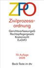 "Zivilprozessordnung, GerichtsverfassungsG, Rechtspflegergesetz, Kostenrecht, EuGVO, 70. Auflage 2026, Beck-Texte im dtv."
