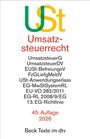 USt, Umsatzsteuerrecht, 45. Auflage, 2026, Beck Texte im dtv. Bunte Buchstaben USt bilden ein Logo.