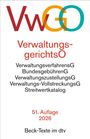 VwGO, VerwaltungsgerichtsO, 51. Auflage 2026, Beck-Texte im dtv. Liste von Verwaltungs- und Gesetzen.