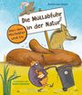 „Die Müllabfuhr in der Natur“, „Alles über Mistkäfer und Co.“ Ein Geier, Wolf und Mistkäfer umgeben ein Kotsymbol.